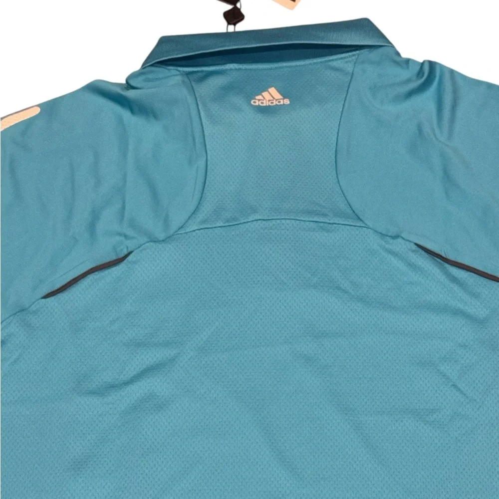 Adidas ClimaCool Men's turquoise blue Polo Shirt